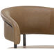 Marris 38 inch Gunmetal / Milliken Cognac Counter Stool
